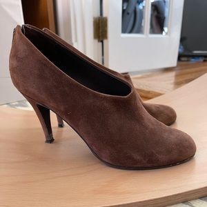 J Crew brown suede booties